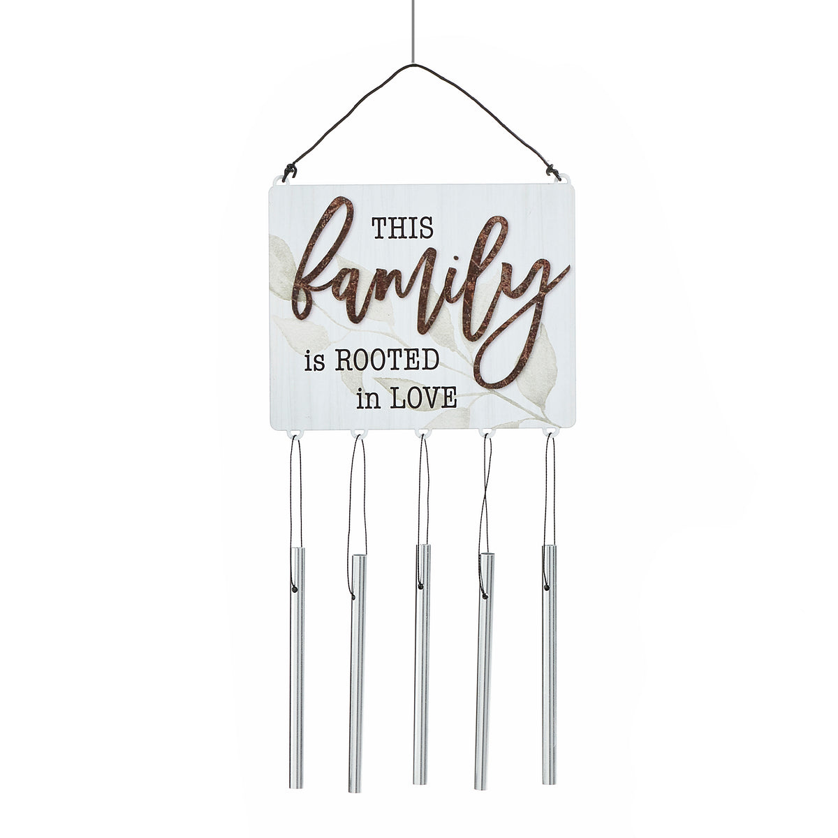 Mini Sentiment Sign Metal Wind Chime, 13in