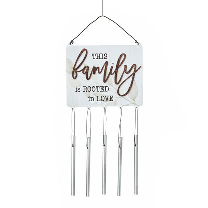 Mini Sentiment Sign Metal Wind Chime, 13in