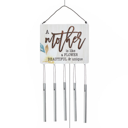 Mini Sentiment Sign Metal Wind Chime, 13in