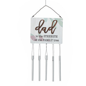 Mini Sentiment Sign Metal Wind Chime, 13in