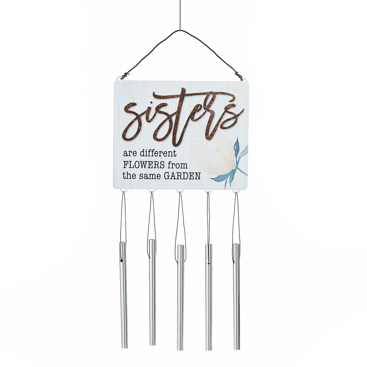 Mini Sentiment Sign Metal Wind Chime, 13in