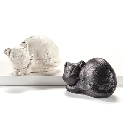 Distressed Cast Iron Cat Key Hider, 2 Styles