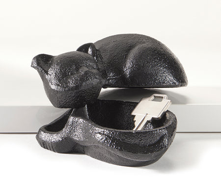 Distressed Cast Iron Cat Key Hider, 2 Styles