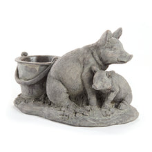 Load image into Gallery viewer, Up Country Pig - Mom &amp; Baby Planter, 10.5in
