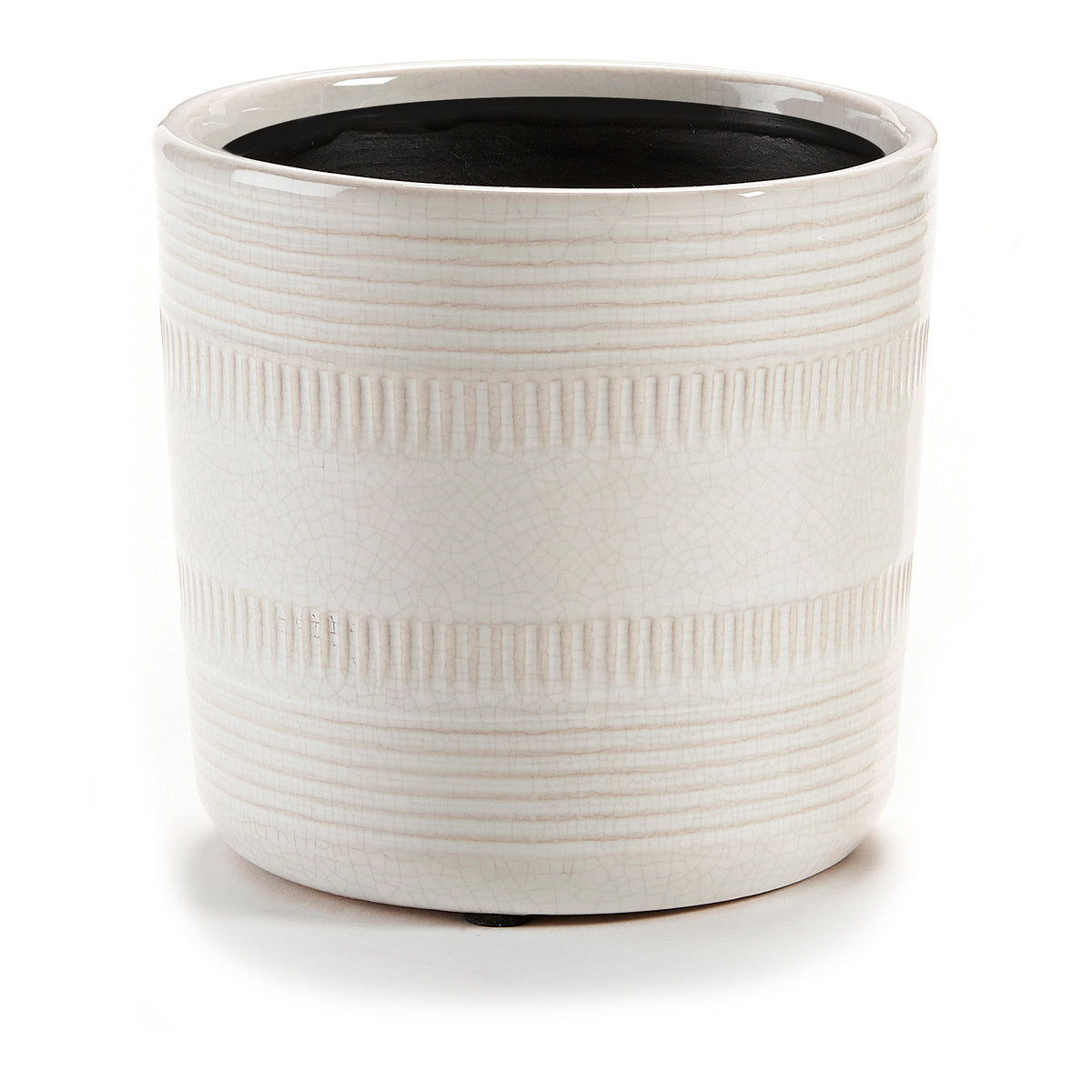 Pot, 4in, Cement, Up Country Natural Lines