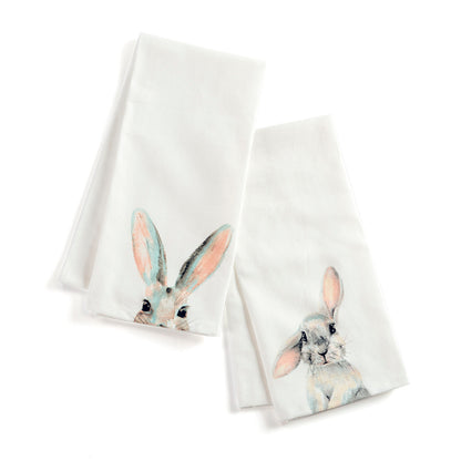 Tea Towel, Cotton, Cottontail White, 2 Styles