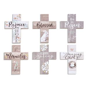 Cottontail Easter Cross Wall Decor, 6 Styles