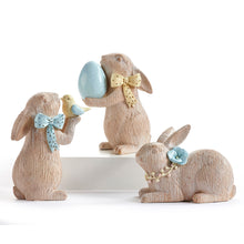 Load image into Gallery viewer, Polyresin Cottontail Spring Bunny Figurine

