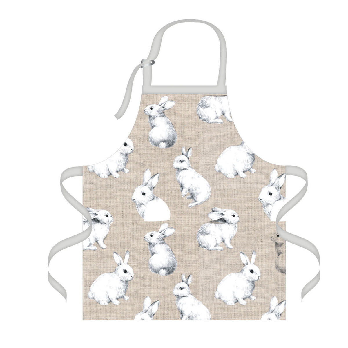 Cottontail Bunny Cotton Easter Apron, 2 Styles