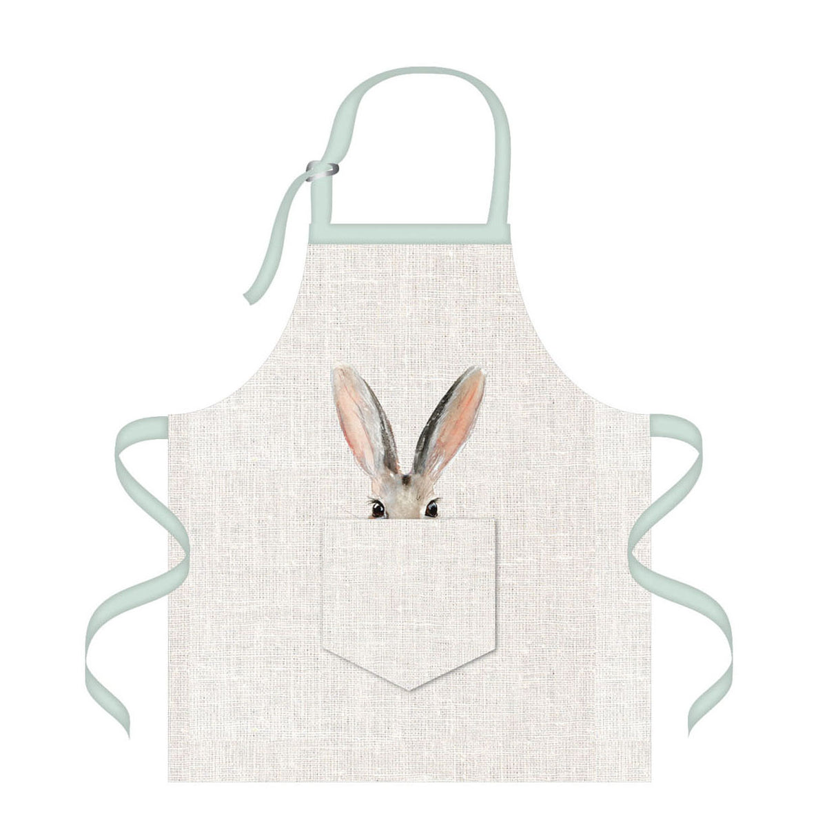Cottontail Bunny Cotton Easter Apron, 2 Styles