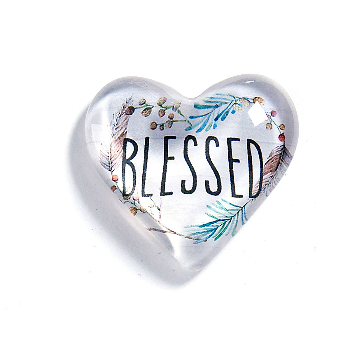 Cottontail Easter Sentiment Glass Token, 6 Styles