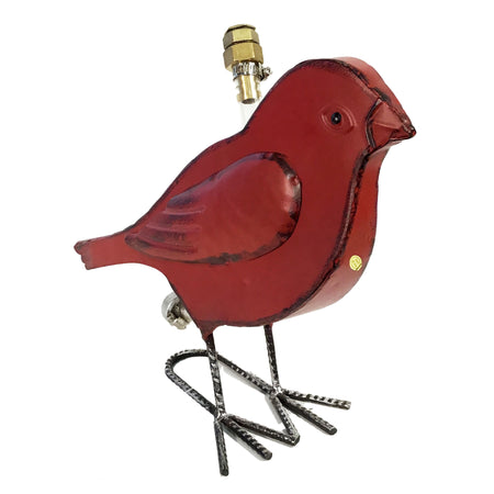 Cardinal Metal Sprinkler Garden Statue, 12.5in