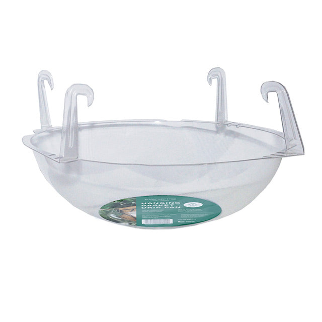 Saucer, 12/14in Coco Basket Hook-On, Clear