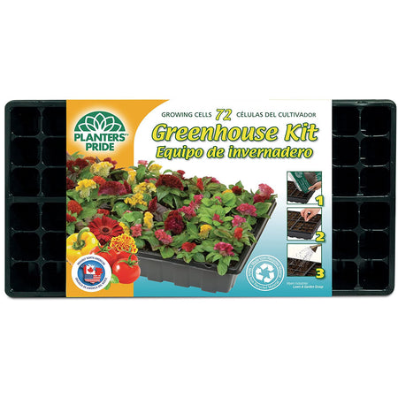 PlantBest 35mm Coir Pellet Greenhouse Kit, 72 Cell