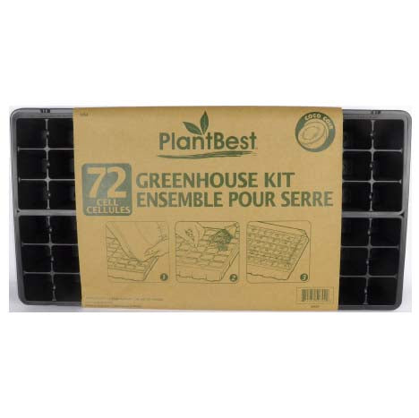 PlantBest Plastic Greenhouse Kit, 72 Cell
