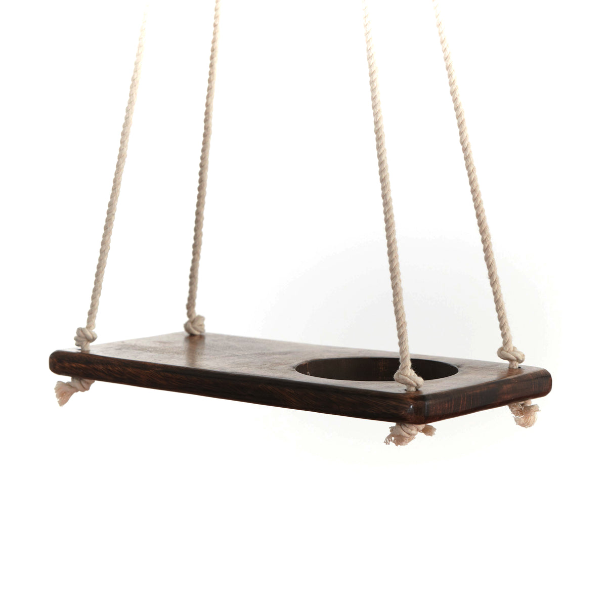 Plant Hanger, 12in Cutout Shelf, Single Plant