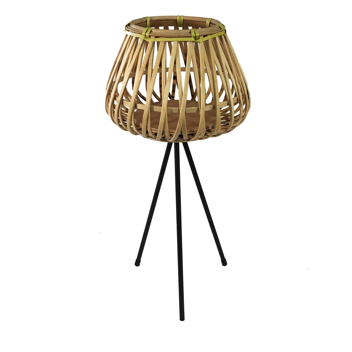 Planter, 10in, Leandro Basket on Stand, 24in