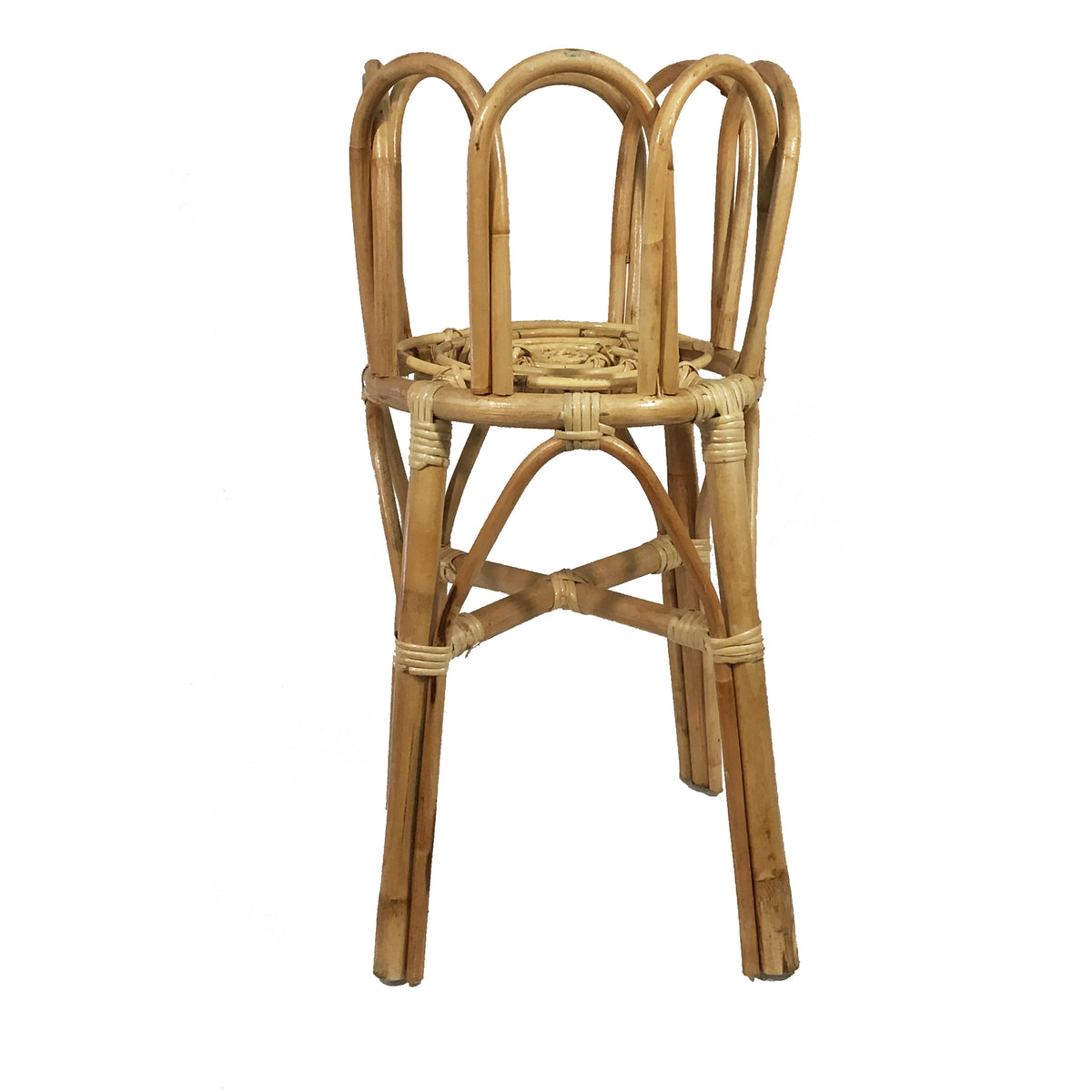 Sherbrooke Rattan Plant Stand, Large, Natural