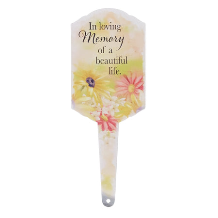 Metal Sign Plant Pick, Memorial Themed, 6 Styles