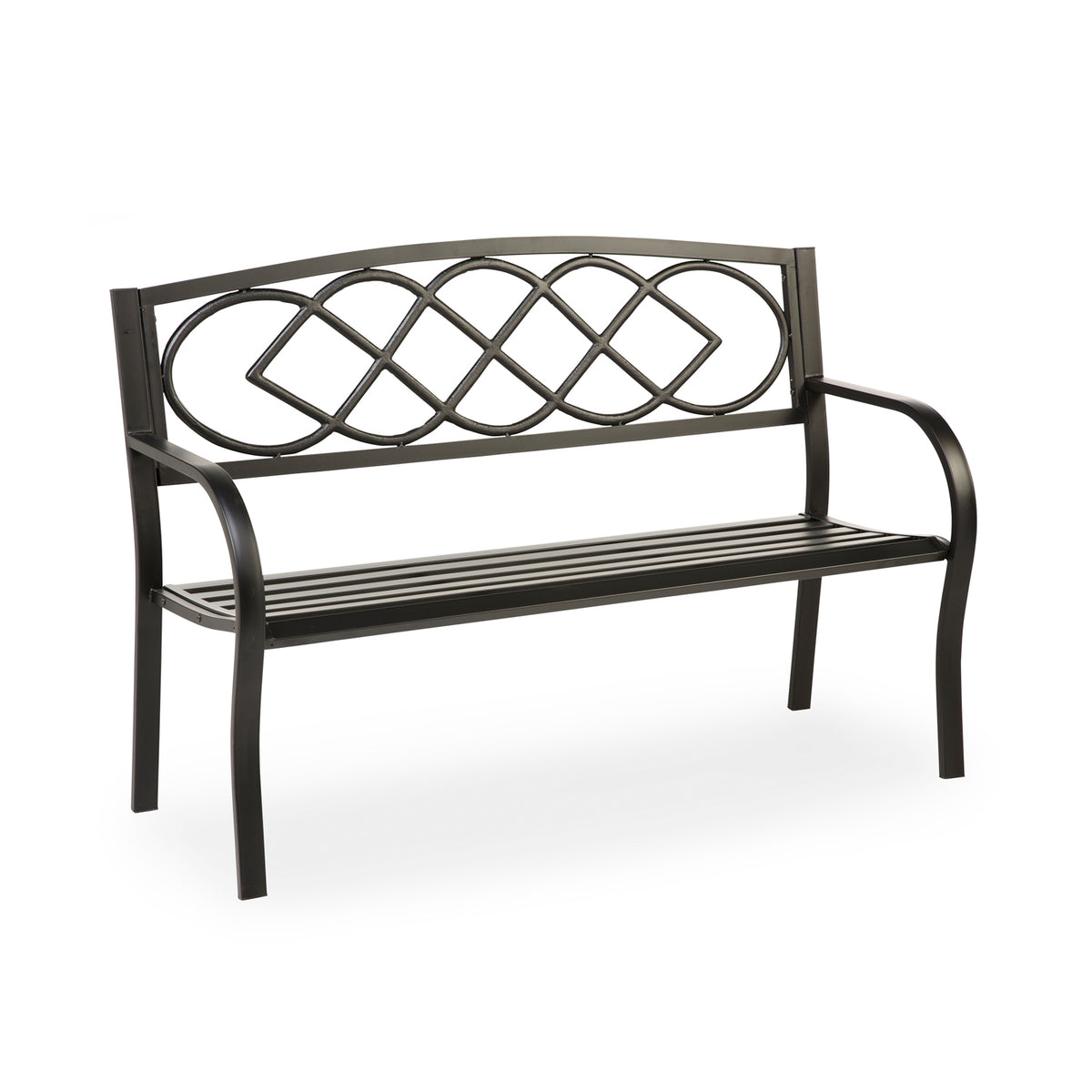 Celtic Knot Metal Garden Bench