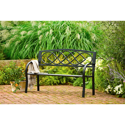 Celtic Knot Metal Garden Bench