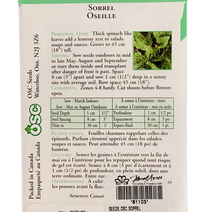 Sorrel Seeds, OSC