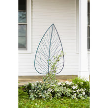 Load image into Gallery viewer, Iron Leaf Shaped Trellis, 42.5in
