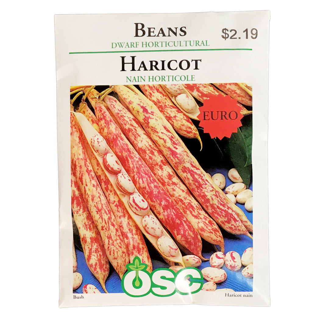 Bean Bush - Dwarf Hort. Seeds, OSC