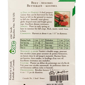 Beetroot - Kestrel Seeds, OSC