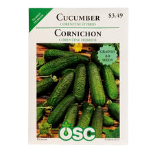 Load image into Gallery viewer, Cucumber - Corentine Seeds, OSC
