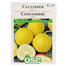 Load image into Gallery viewer, Cucumber - Lemon Seeds, OSC
