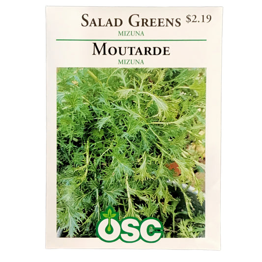 Greens - Mizuna Mustard Seeds, OSC