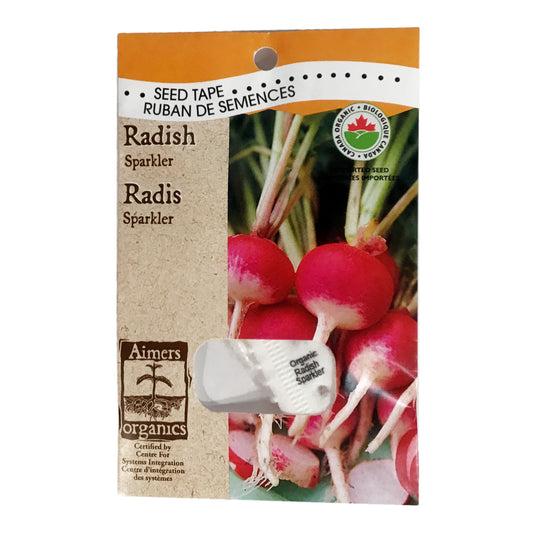 Radish - Sparkler Seed Tape, Aimers Organic