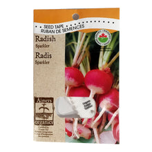 Load image into Gallery viewer, Radish - Sparkler Seed Tape, Aimers Organic
