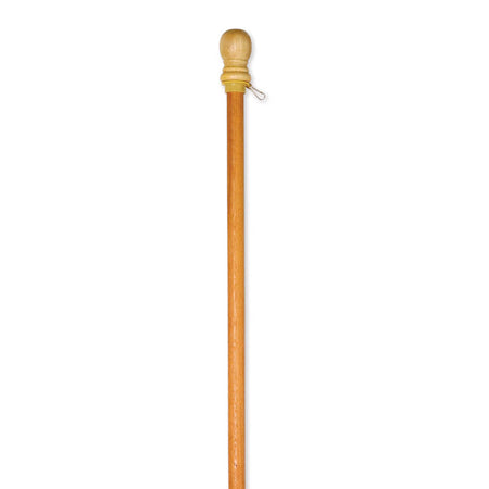 Wood House Flag Pole with Ring