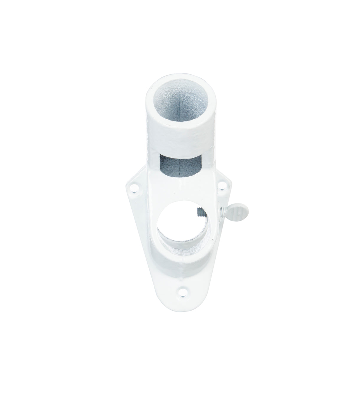 Aluminum 2-Position Flag Bracket, White