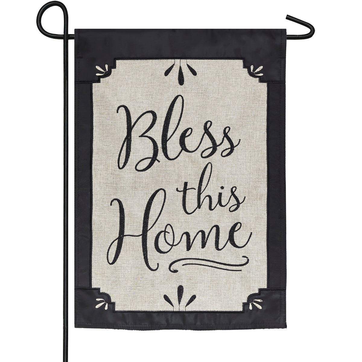 Bless This Home Burlap Garden Flag
