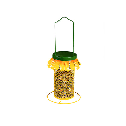 Sunflower Mesh Metal Tube Bird Feeder