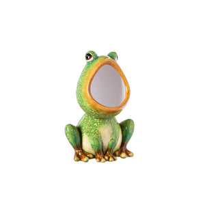 Terracotta Open-Mouth Frog Bird Feeder