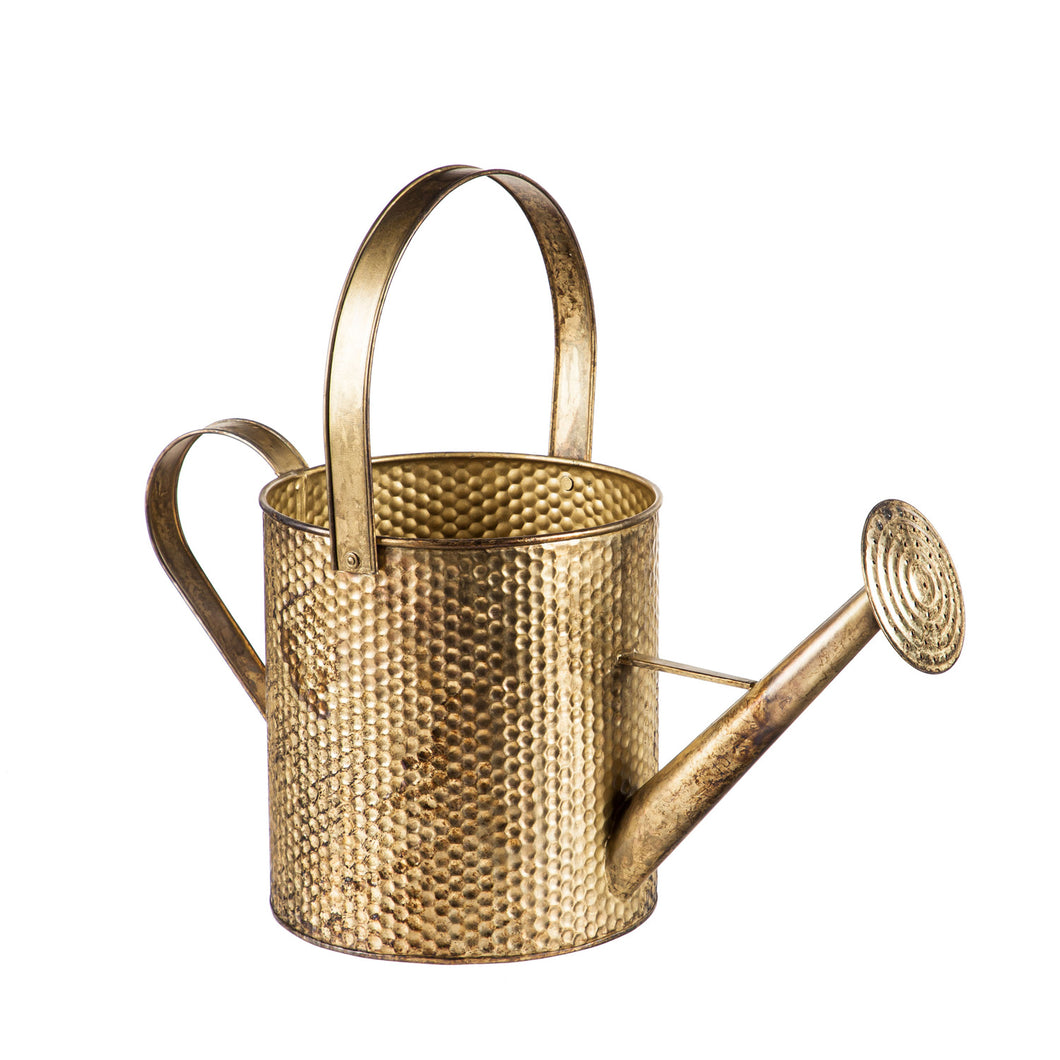 Watering Can with Artisan Burnt Gold Finish