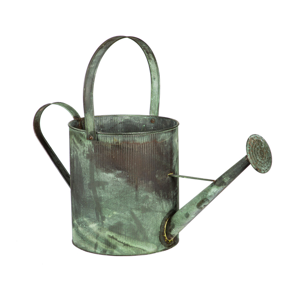 Watering Can with Artisan Bronze Verdigris Finish