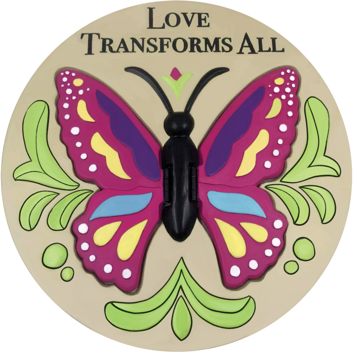 Garden Stone, Love Transforms Us, Butterfly
