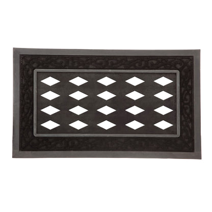 Black Scroll Sassafras Switch Door Mat Tray