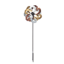 Load image into Gallery viewer, Mini Flower Wind Spinner Garden Stake, 18in
