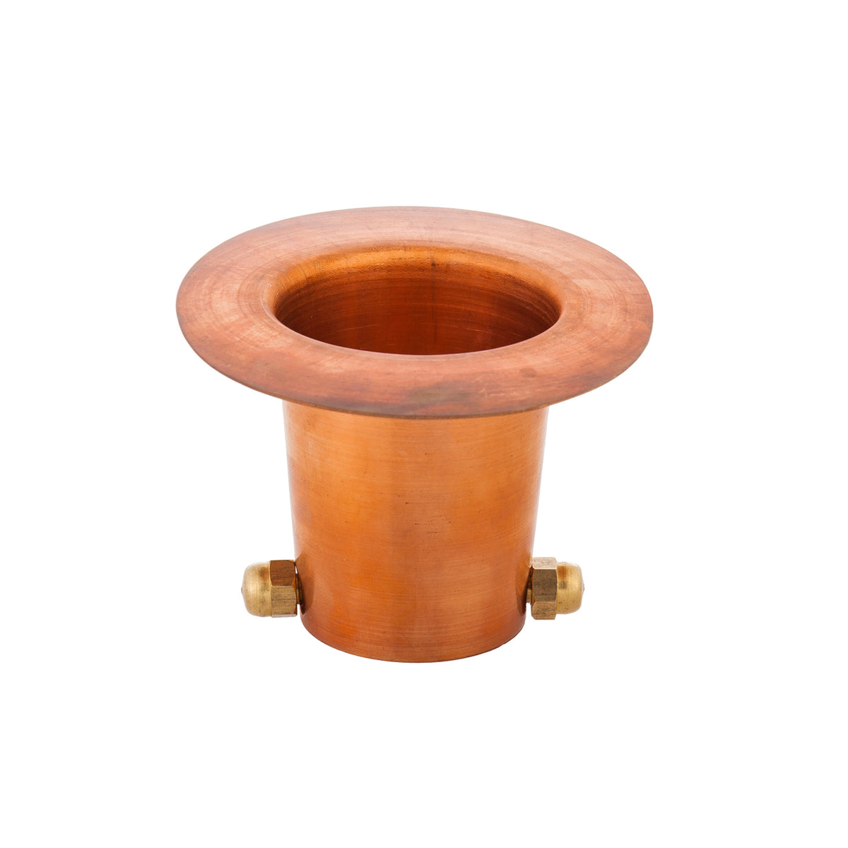 Metal Rain Chain Gutter Adaptor, Copper Finish