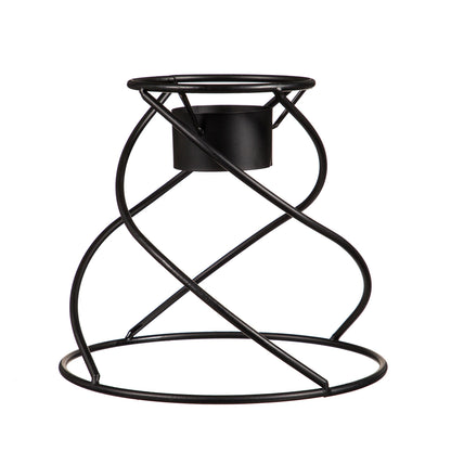 Black Spiral Metal Gazing Ball Stand, 7.75in
