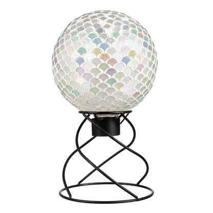 Black Spiral Metal Gazing Ball Stand, 7.75in