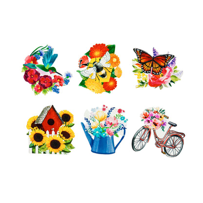 Floral Garden Screen Door Savers, 6 Styles