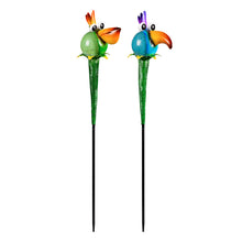 Load image into Gallery viewer, Glow in the Dark Toucan Garden Stake, 27.5in
