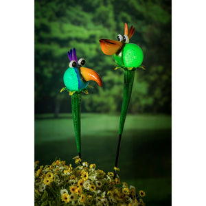 Glow in the Dark Toucan Garden Stake, 27.5in